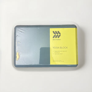 All in Motion 4" X 6" X 9" Lightweight Yoga Block, Sky Blue